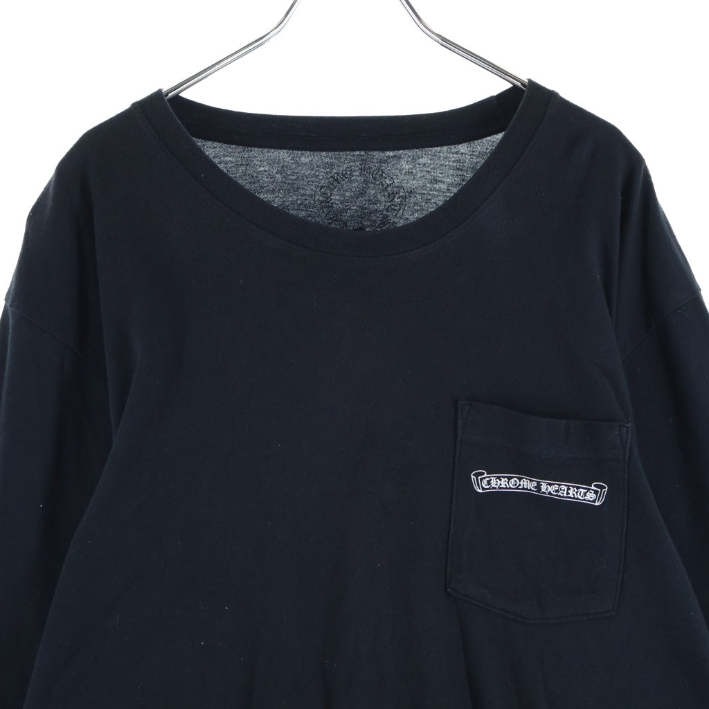 CHROME HEARTS(クロムハーツ) ARCH LOGO USA バックアーチロゴ プリントロングスリーブTシャツ 長袖カットソー ブラック
