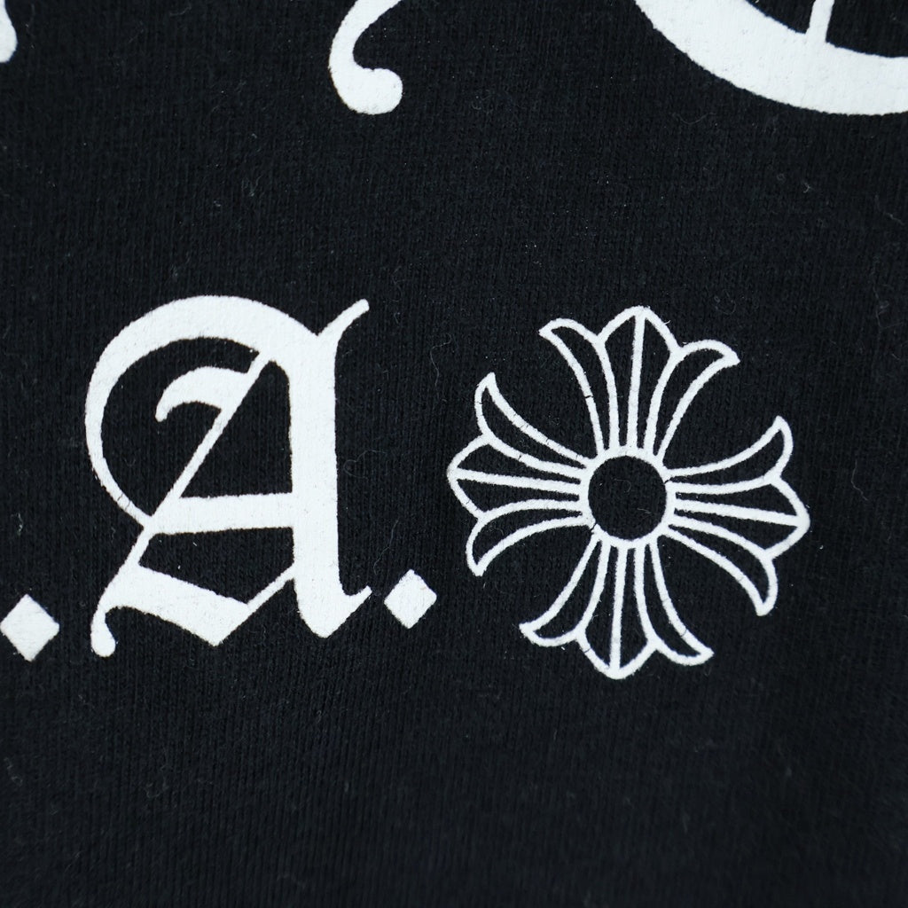 CHROME HEARTS(クロムハーツ) ARCH LOGO USA バックアーチロゴ プリントロングスリーブTシャツ 長袖カットソー ブラック