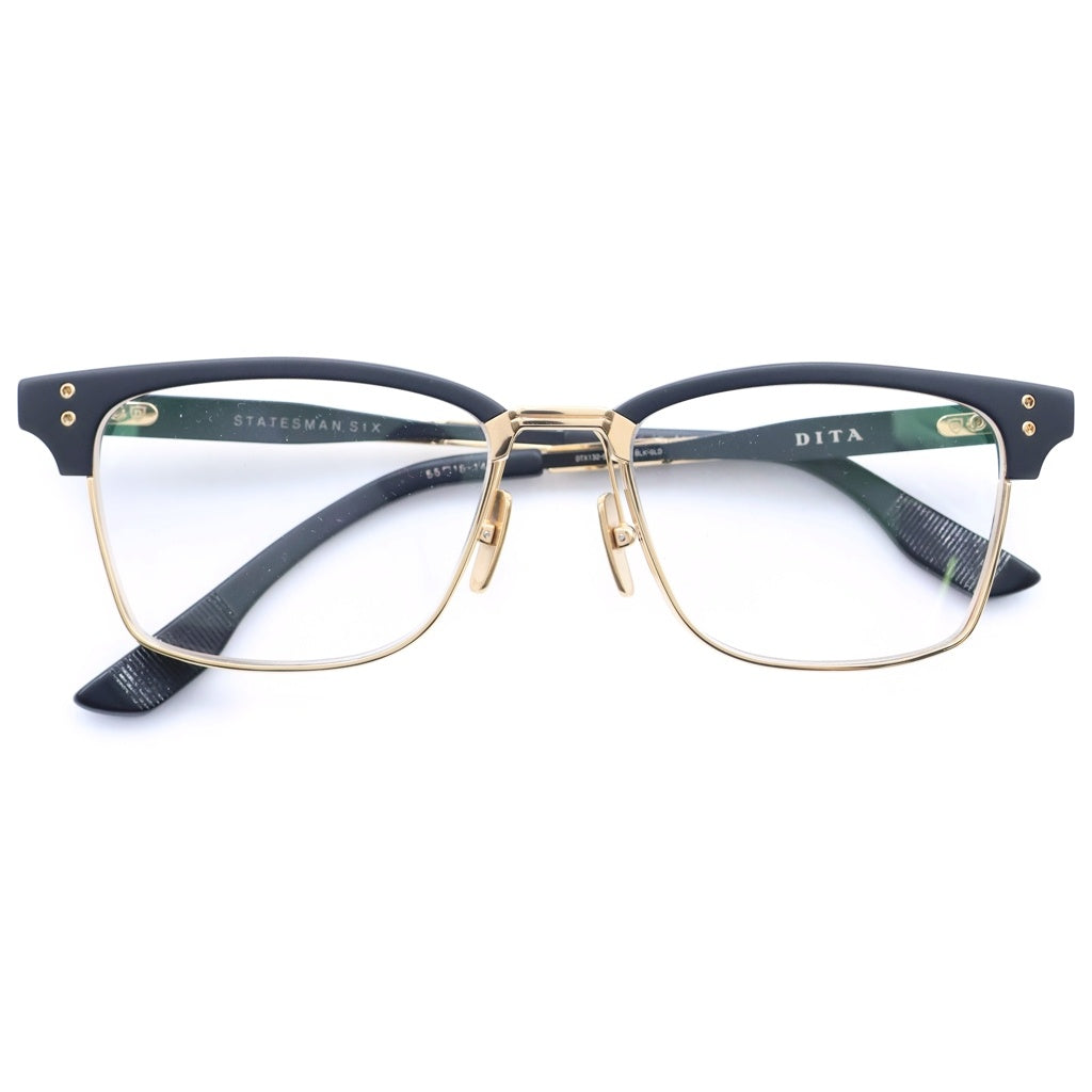 DITA(ディータ) STATESMAN SIX ステイツマン6 ブロウ サングラス アイウェア 眼鏡 ブラック/ゴールド DTX132-55-02