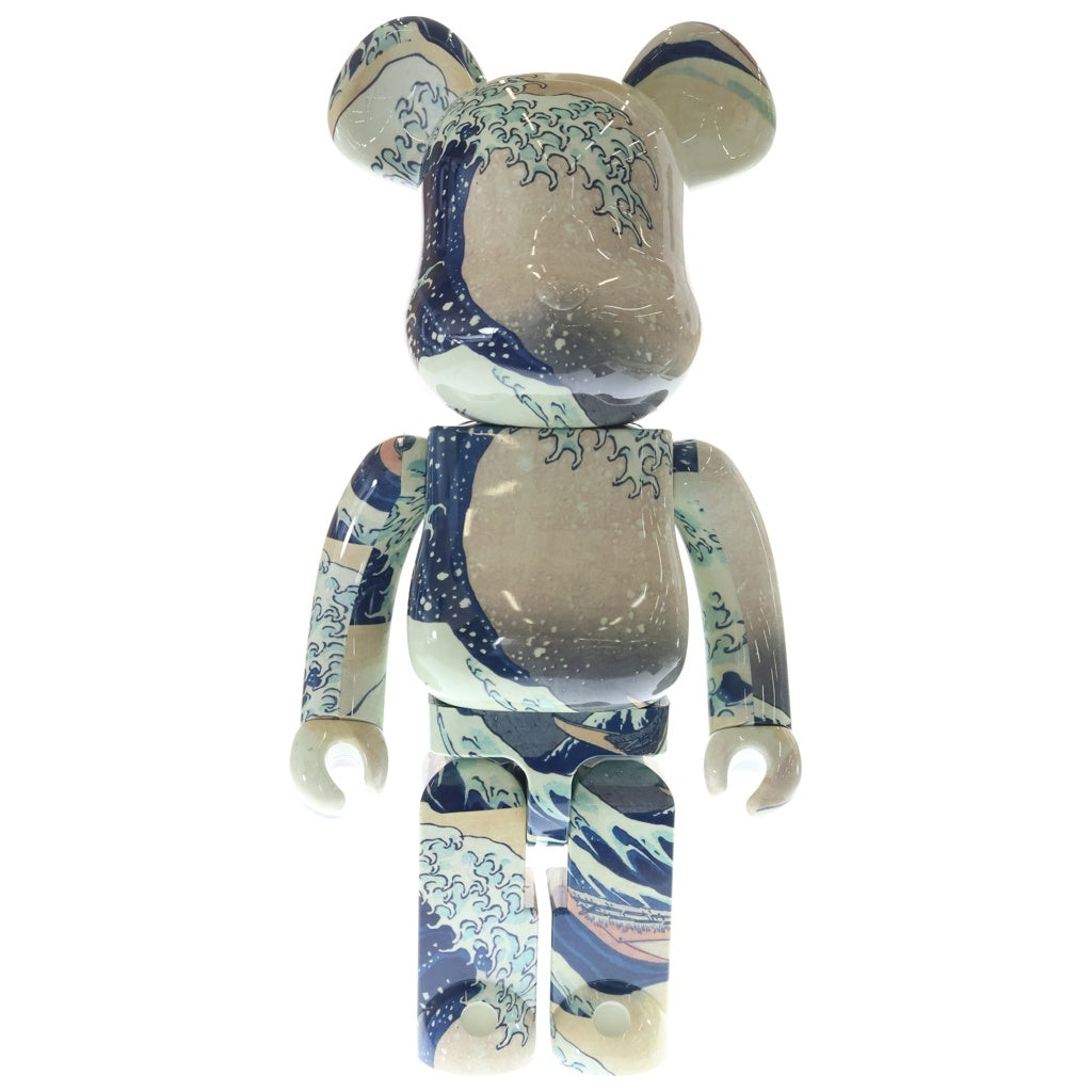 MEDICOM TOY(メディコムトイ) BE@RBRICK 葛飾北斎 神奈川沖浪裏 1000% 絵画 ベアブリック フィギュア 人形 インテリア ブルー