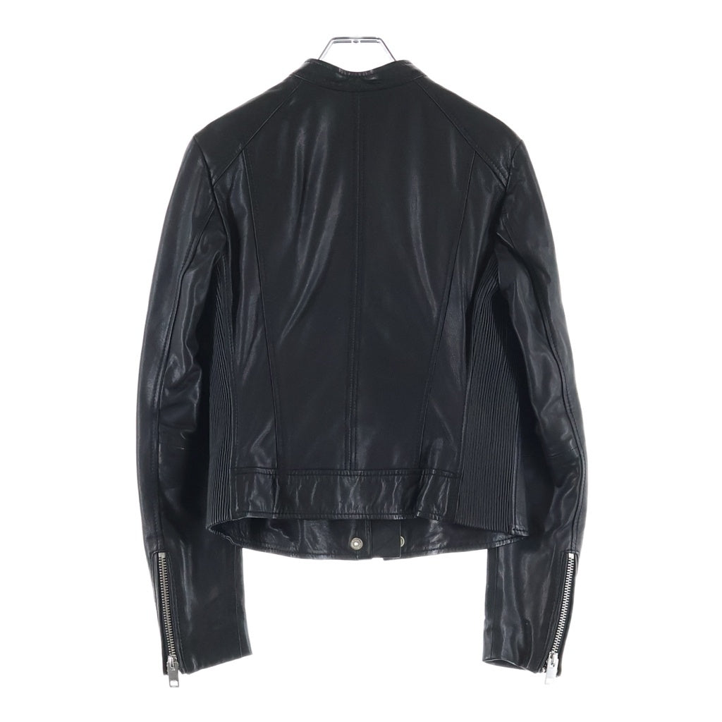 DIESEL(ディーゼル) Lambskin Single Rider Leather Jacket ラムレザー シングルレザージャケット ブラック レディース TR008568