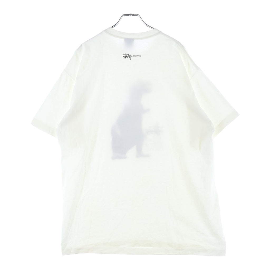 STUSSY(ステューシー) 90s Big&meaty Pigment Dyed T-Shirt ビッグ & ミート ピグメント ダイ 半袖Tシャツ カットソー ホワイト