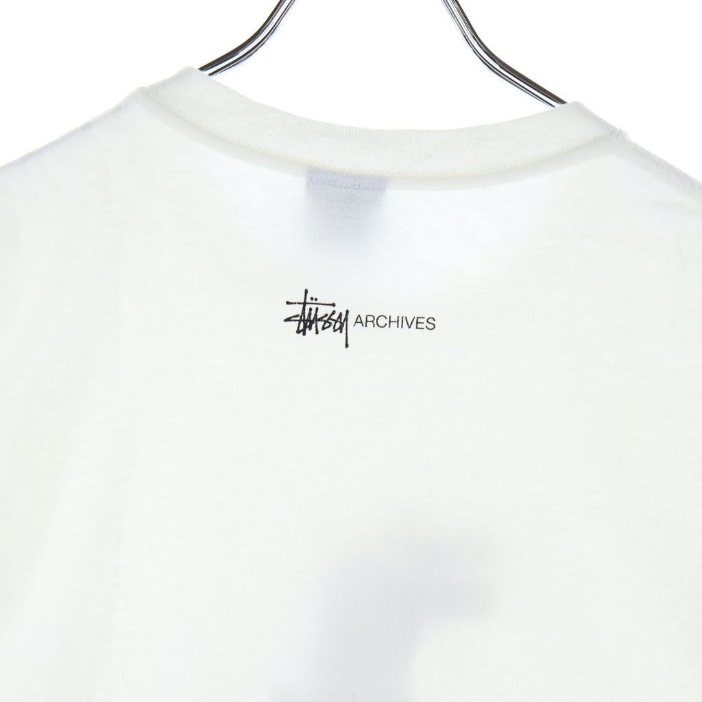 STUSSY(ステューシー) 90s Big&meaty Pigment Dyed T-Shirt ビッグ & ミート ピグメント ダイ 半袖Tシャツ カットソー ホワイト