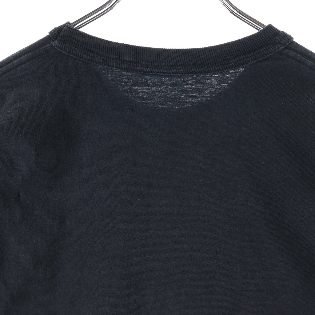 STUSSY(ステューシー) 00s SSリンク スカル プリント長袖Tシャツ カットソー ブラック
