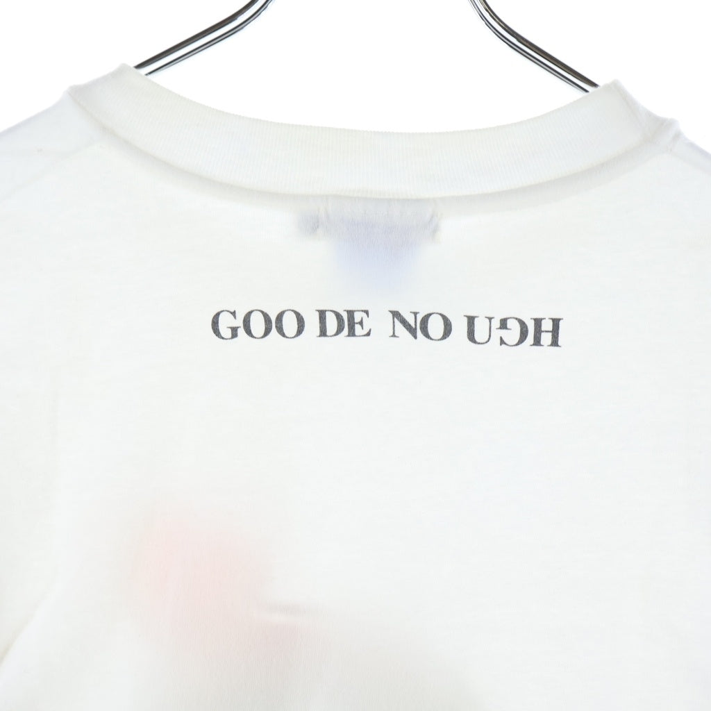 GOODENOUGH(グッドイナフ) 90s Gロゴ フロントプリント 長袖Tシャツ カットソー ホワイト