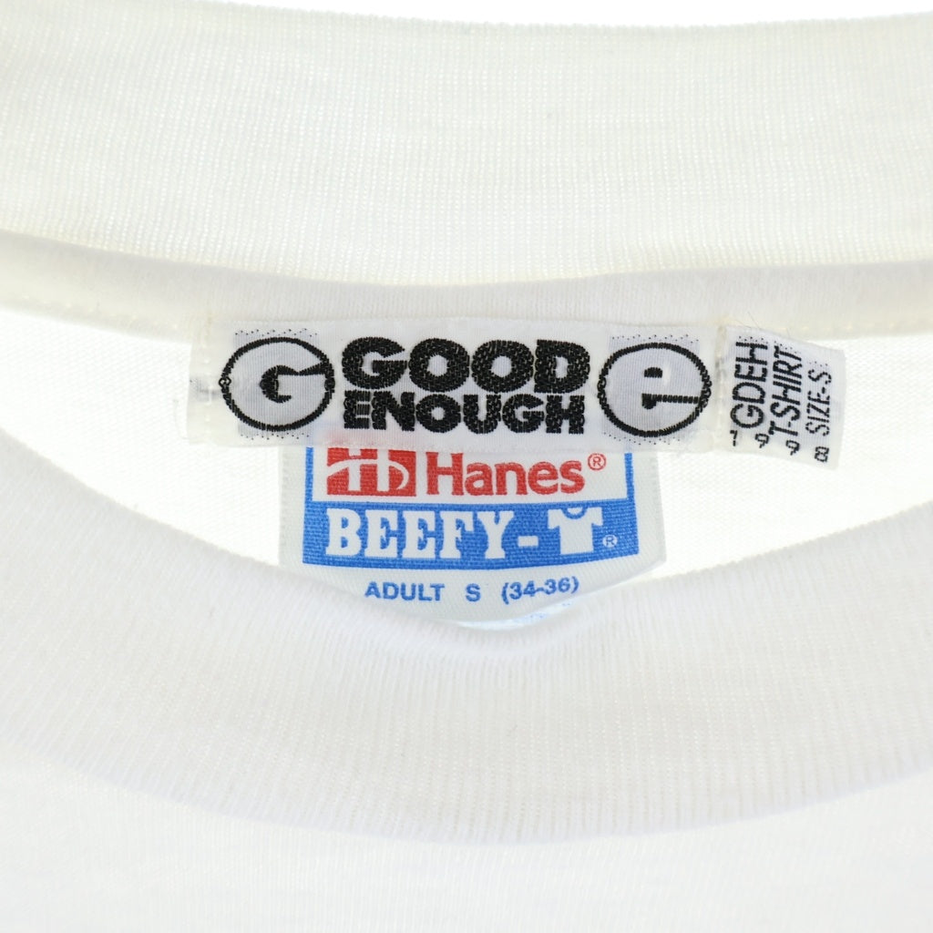 GOODENOUGH(グッドイナフ) 90s ダックGロゴフロントプリント長袖Tシャツ カットソー ホワイト