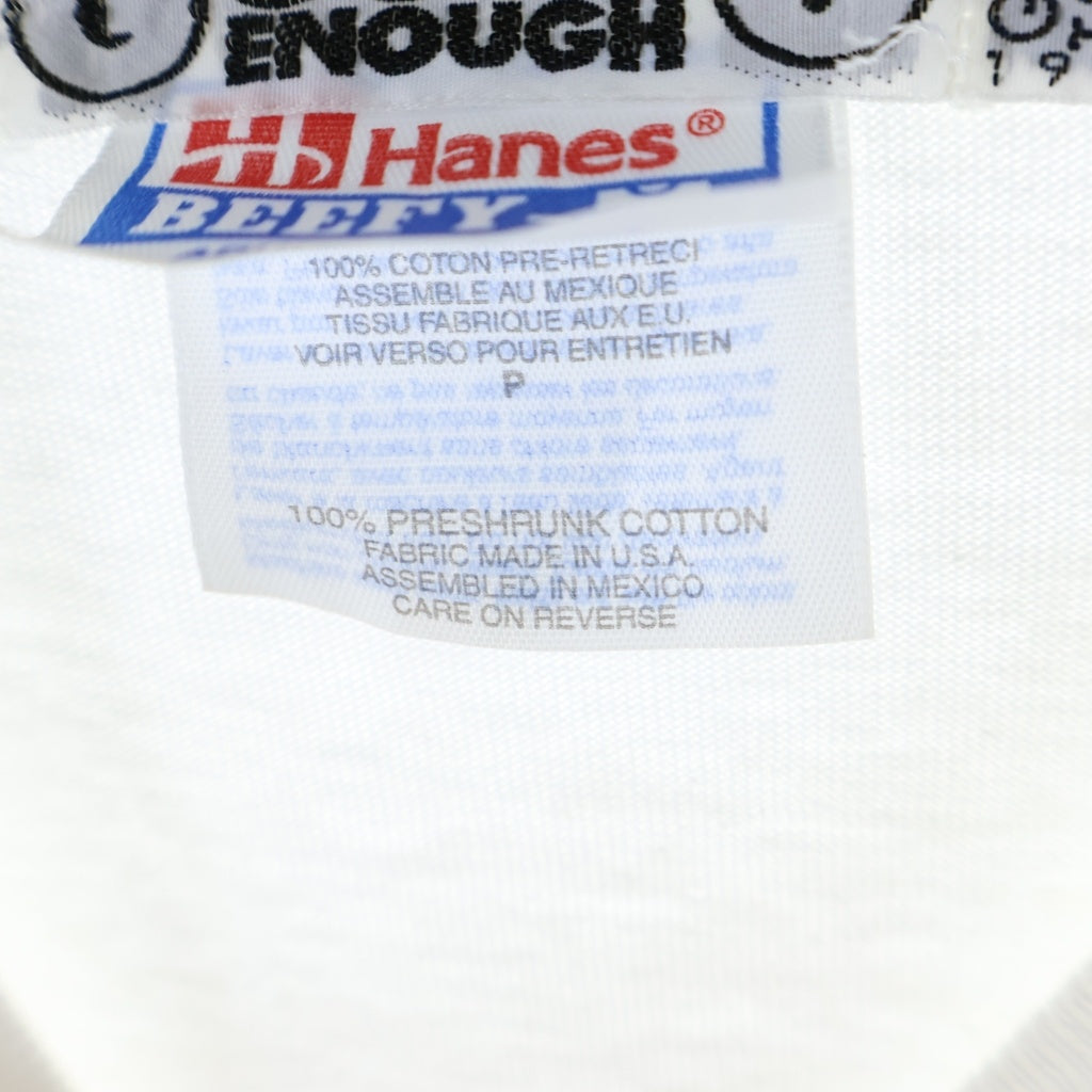 GOODENOUGH(グッドイナフ) 90s ダックGロゴフロントプリント長袖Tシャツ カットソー ホワイト