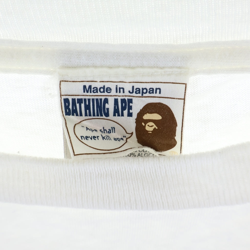 A BATHING APE(アベイシングエイプ) 90s 猿の惑星 フロントプリント半袖Tシャツ カットソー ホワイト