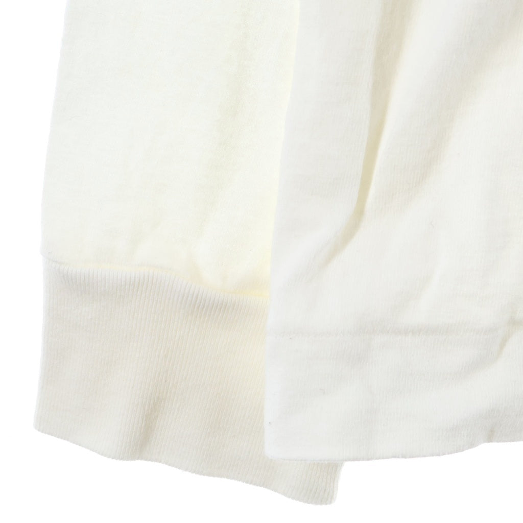 A BATHING APE(アベイシングエイプ) 00S baby milo BAPER バッグロゴ プリント ロングスリーブ 長袖 Tシャツ カットソー ホワイト