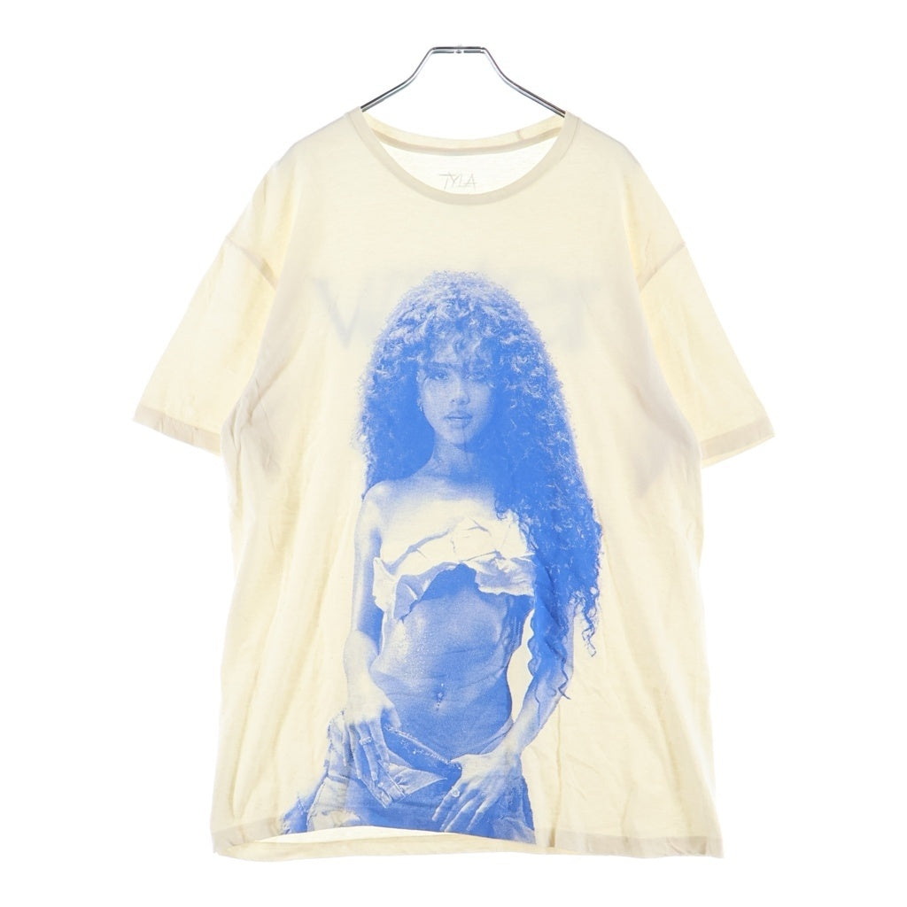 NO BRAND(ノーブランド) Tyla Water フォト プリント 半袖 Tシャツ カットソー ホワイト