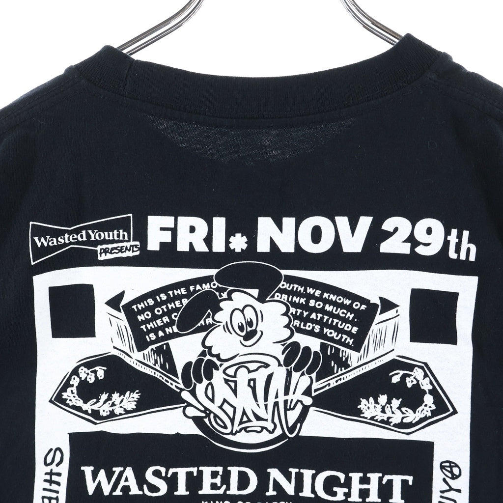 VERDY(ベルディ) ×Central Cee SYNA WORLD ロゴ プリント 半袖 Tシャツ カットソー ブラック
