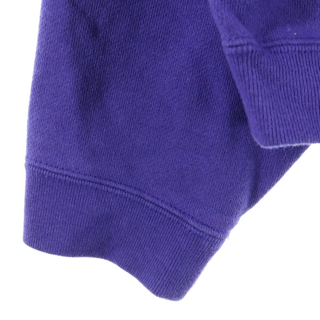 C.E(シーイー) SOLID LOOSE CREW NECK フロント 刺繍 バッグ ロゴ プリント スウェット シャツ パープル CES28CS12