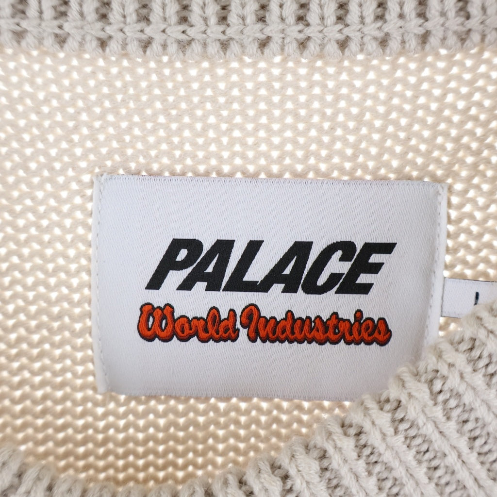 Palace Skateboards(パレススケートボーズ) 26SS WORLD INDUSTRIES KNIT キャラクター セーター ニット ベージュ