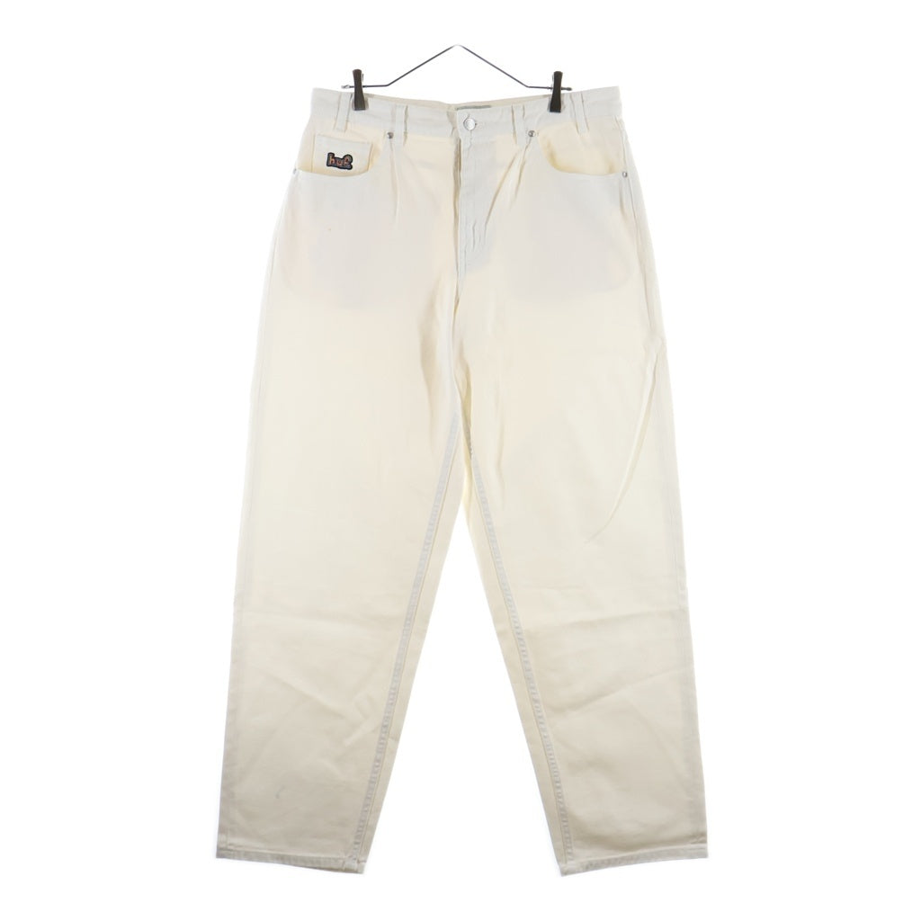 HUF(ハフ) 25AW CRROMER PANT ロゴ 刺繍 デニム パンツ ホワイト