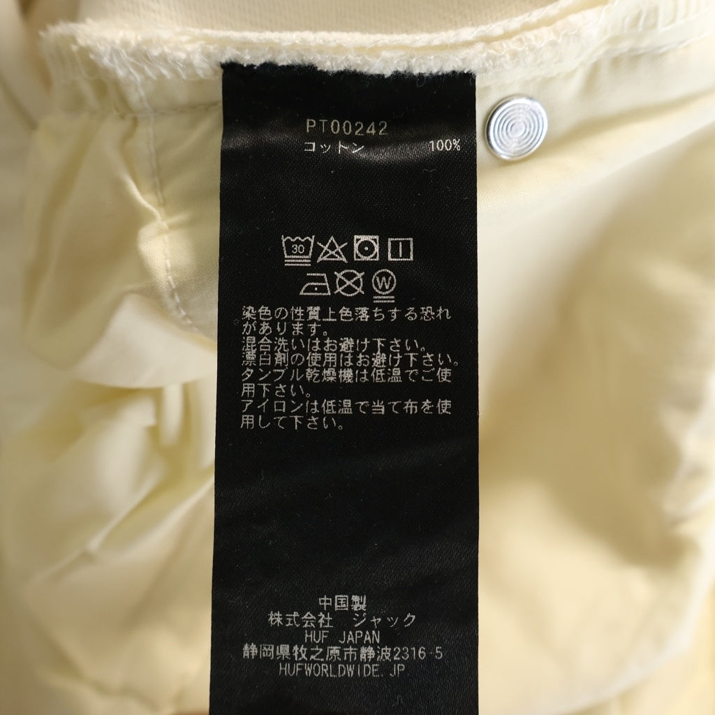 HUF(ハフ) 25AW CRROMER PANT ロゴ 刺繍 デニム パンツ ホワイト