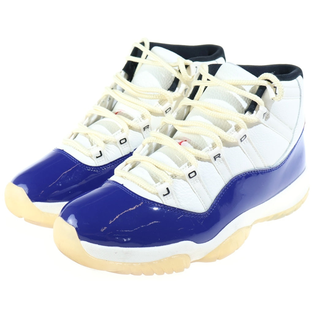 NIKE(ナイキ) AIR JORDAN 11 RETRO RARE 0 エアジョーダン11 レトロ レアエア ハイカットスニーカー ホワイト/ブルー US9.5/27.5cm IH0296-400