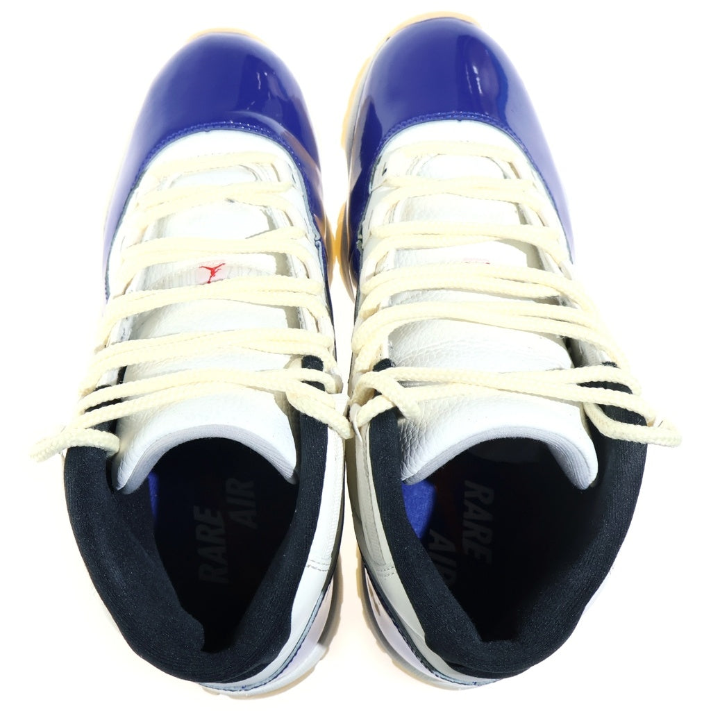 NIKE(ナイキ) AIR JORDAN 11 RETRO RARE 0 エアジョーダン11 レトロ レアエア ハイカットスニーカー ホワイト/ブルー US9.5/27.5cm IH0296-400