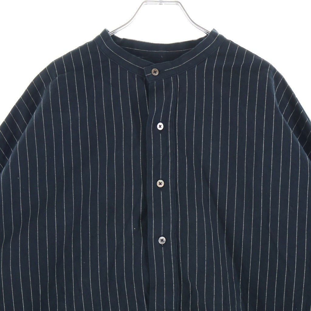 FreshService(フレッシュサービス) SLEEPING TOOL SHIRT スリーピングツール ストライプ長袖シャツ ネイビー FSW-20-SH