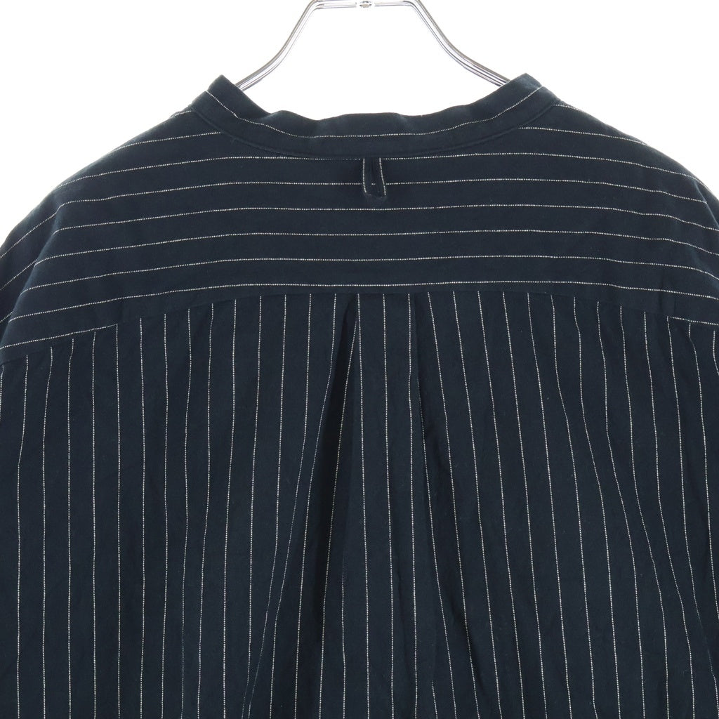 FreshService(フレッシュサービス) SLEEPING TOOL SHIRT スリーピングツール ストライプ長袖シャツ ネイビー FSW-20-SH