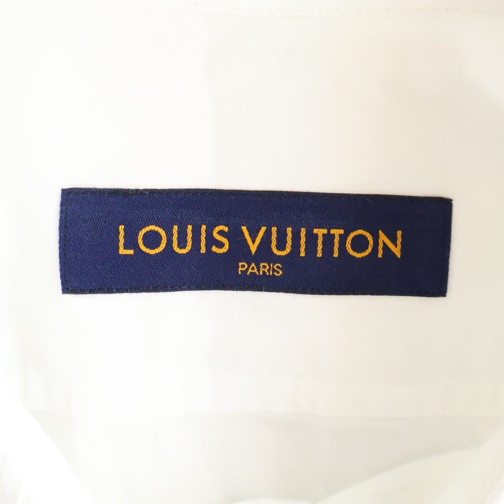 LOUIS VUITTON(ルイヴィトン) 22AW プレースドエンブロイダリーショートスリーブ半袖シャツ ホワイト RM222Q MZ0 HNS45W