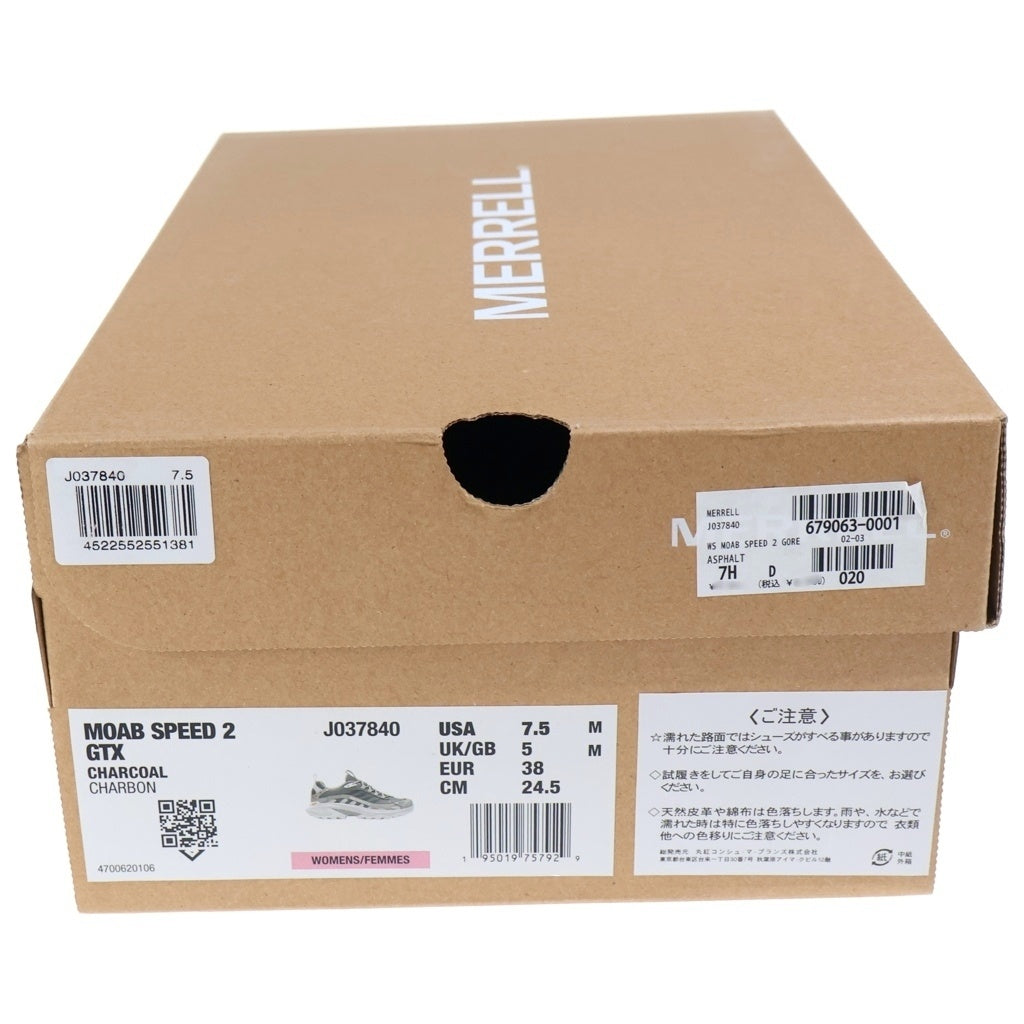 MERRELL(メレル) MOAB SPEED 2 GORE-TEX モアブスピード ゴアテックス ローカットスニーカー グレー US7.5/24.5cm J037840 レディース