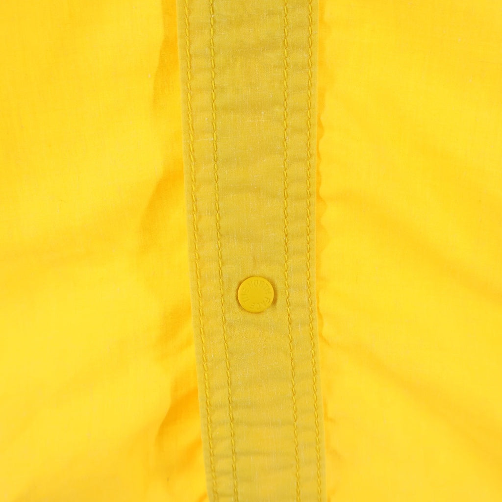 THE NORTH FACE(ザノースフェイス) Purple Label Polyester Linen Field H/S Shirt スナップ ボタン 半袖 シャツ イエロー NT3320N