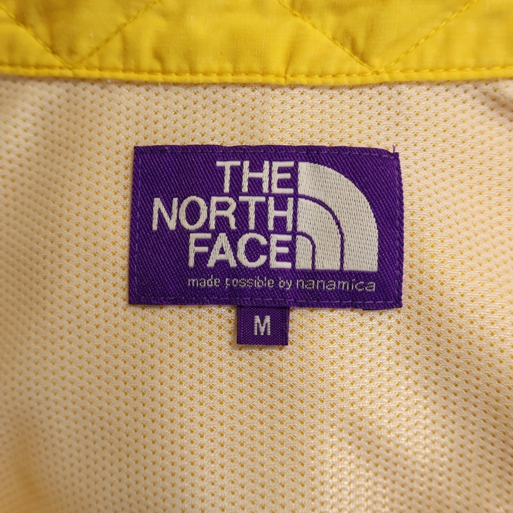 THE NORTH FACE(ザノースフェイス) Purple Label Polyester Linen Field H/S Shirt スナップ ボタン 半袖 シャツ イエロー NT3320N