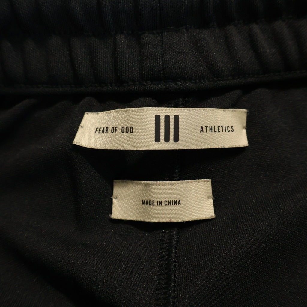 adidas(アディダス) ×FEAR OF GOD ATHLETICS SUEDE FLEECE PANTS サイド ライン トラック パンツ ブラック