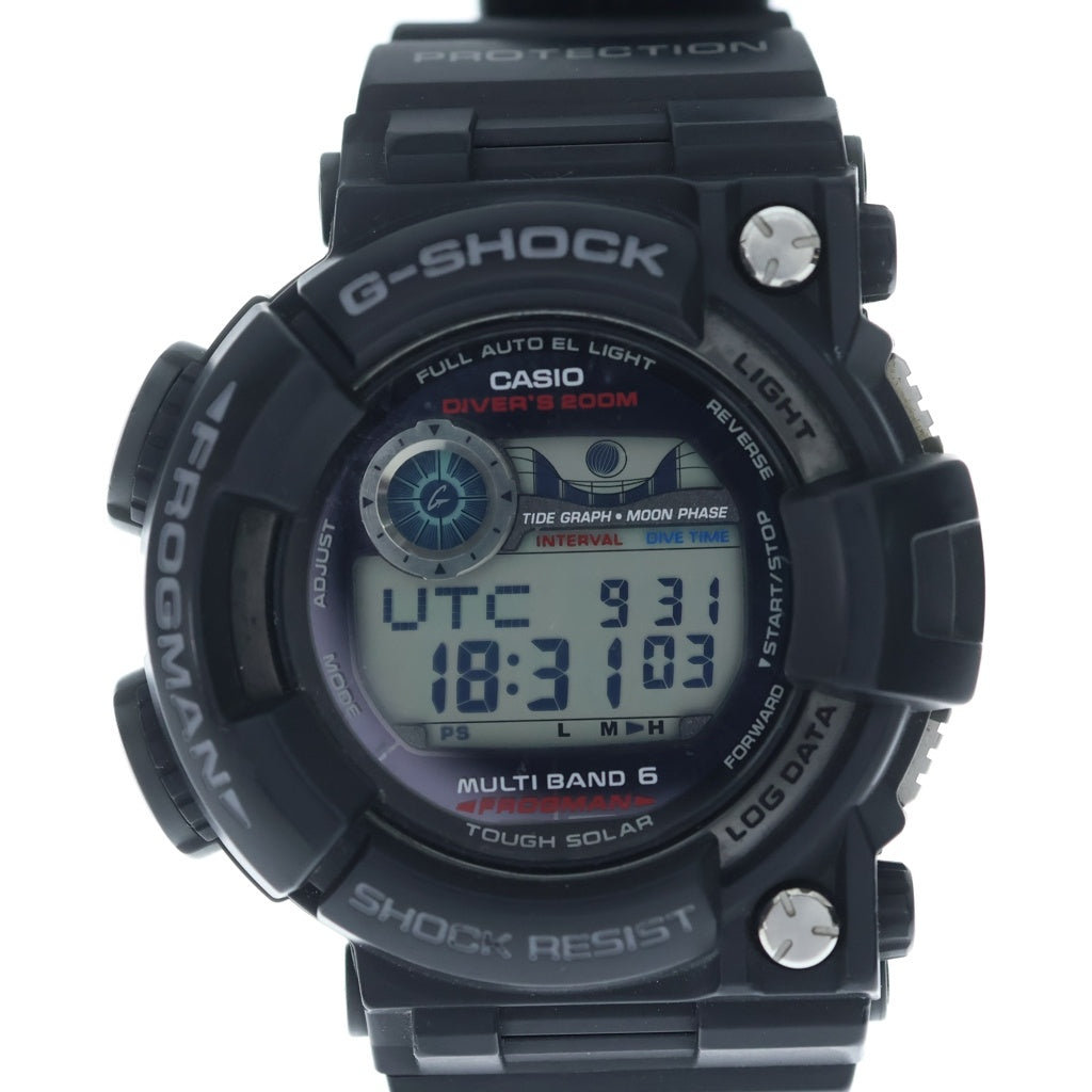 CASIO G-SHOCK(カシオ ジーショック) MASTER OF G FROGMAN ソーラー ダイバーウォッチ ブラック GWF-1000