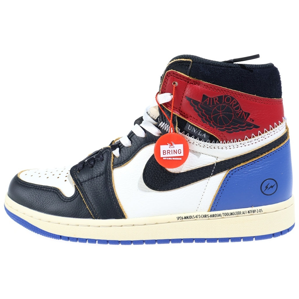 NIKE(ナイキ) ×fragment design ×UNION AIR JORDAN 1 RETRO HIGH OG SP フラグメント ユニオン エアジョーダン1 レトロ ハイカットスニーカー マルチカラー US9/27cm IO7847-002
