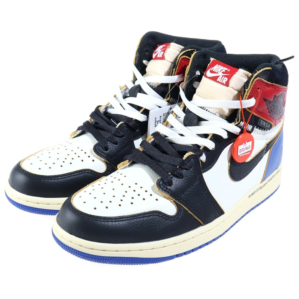 NIKE(ナイキ) ×fragment design ×UNION AIR JORDAN 1 RETRO HIGH OG SP フラグメント ユニオン エアジョーダン1 レトロ ハイカットスニーカー マルチカラー US9/27cm IO7847-002