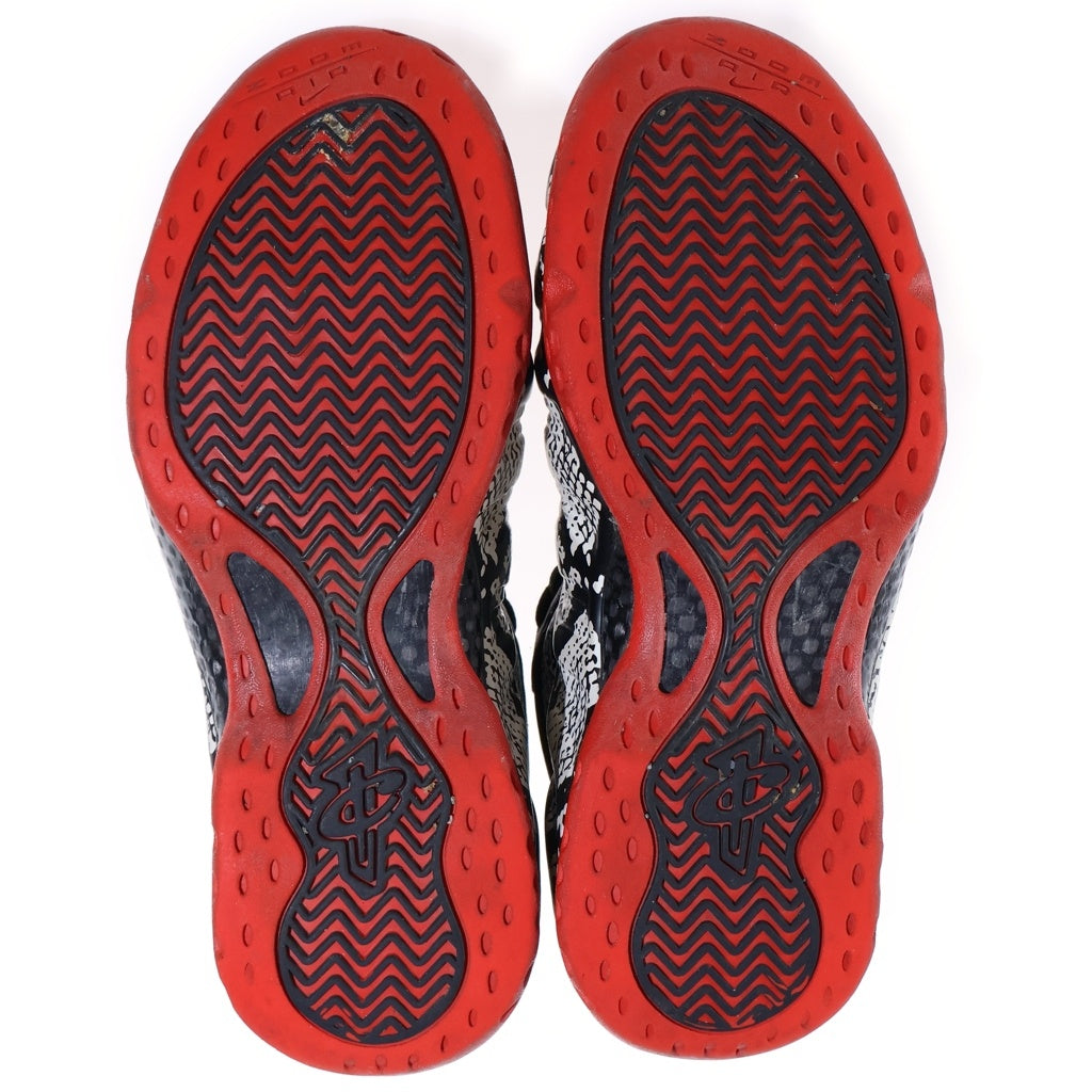NIKE(ナイキ) AIR FOAMPOSITE ONE エアフォームポジット ワン セイル ブラック ハバネロレッド ハイカット スニーカー ブラック/ホワイト US9.5/27.5cm 314996‐101