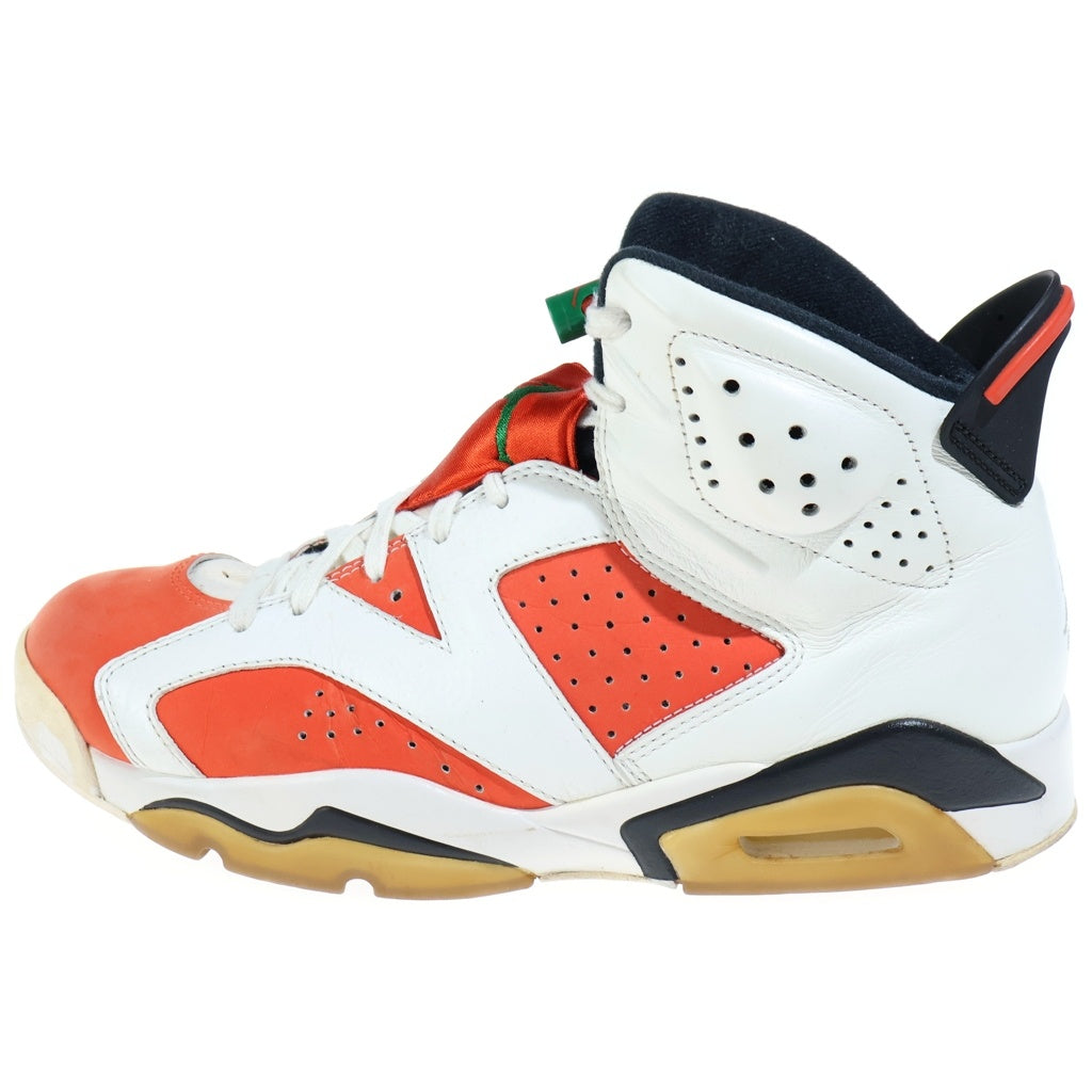 NIKE(ナイキ) AIR JORDAN RETRO GATORADE エアジョーダン 6 レトロ ゲータレード ハイカットスニーカー ホワイト/オレンジ US9.5/27.5cm 384664-145