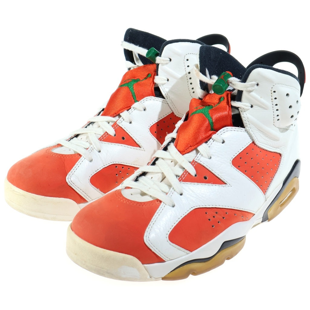 NIKE(ナイキ) AIR JORDAN RETRO GATORADE エアジョーダン 6 レトロ ゲータレード ハイカットスニーカー ホワイト/オレンジ US9.5/27.5cm 384664-145
