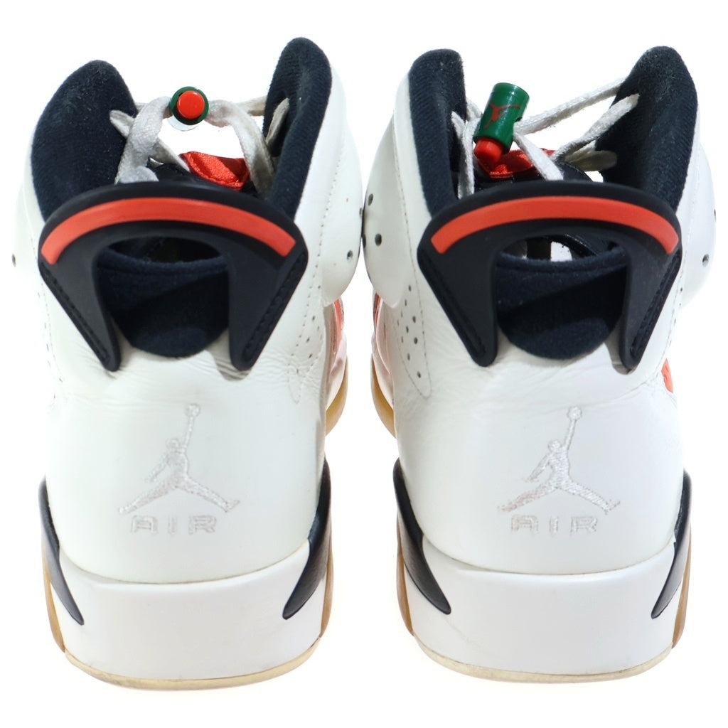 NIKE(ナイキ) AIR JORDAN RETRO GATORADE エアジョーダン 6 レトロ ゲータレード ハイカットスニーカー ホワイト/オレンジ US9.5/27.5cm 384664-145