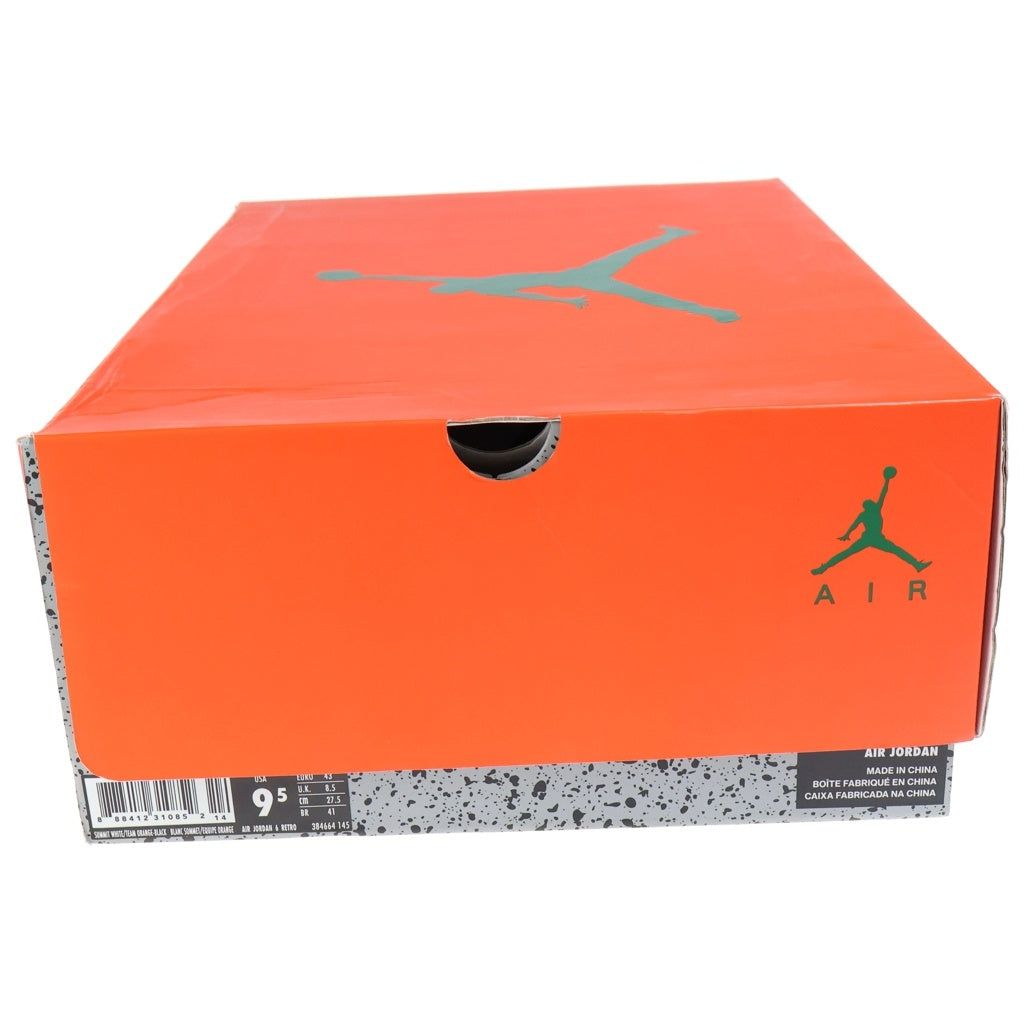 NIKE(ナイキ) AIR JORDAN RETRO GATORADE エアジョーダン 6 レトロ ゲータレード ハイカットスニーカー ホワイト/オレンジ US9.5/27.5cm 384664-145