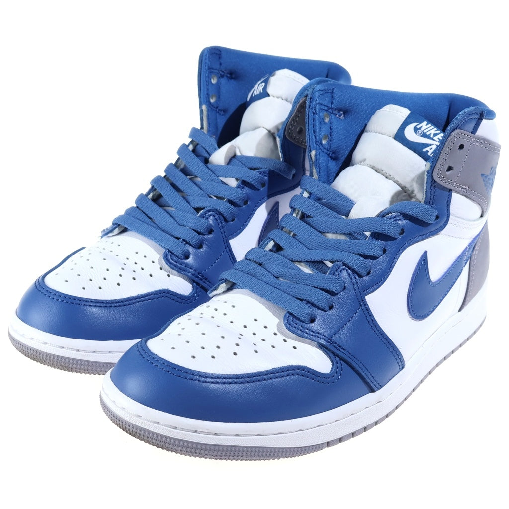 NIKE(ナイキ) AIR JORDAN1 RETRO HIGH OG エアジョーダン1 トゥルーブルー ハイカットスニーカー ブルー US9.0/27.0cm DZ5485-410