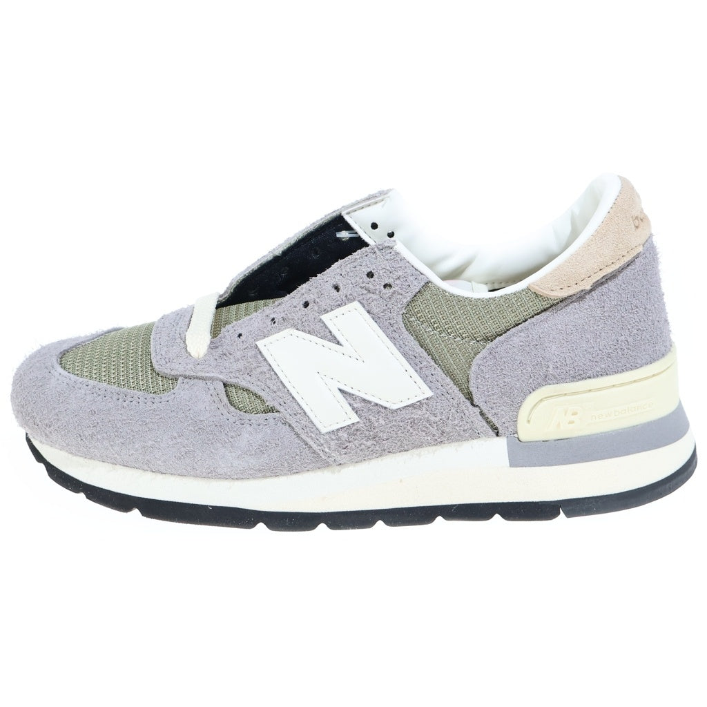 New Balance(ニューバランス) スエード メッシュローカットスニーカー グレー レディース US6.5/24.5cm M990TA1