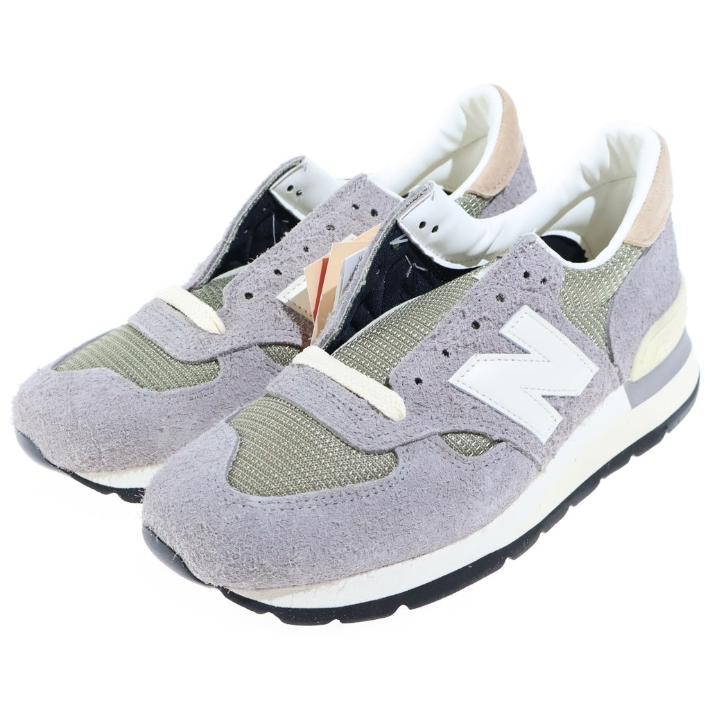 New Balance(ニューバランス) スエード メッシュローカットスニーカー グレー レディース US6.5/24.5cm M990TA1