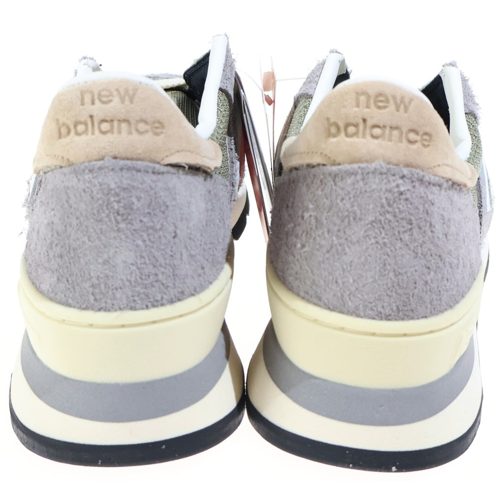 New Balance(ニューバランス) スエード メッシュローカットスニーカー グレー レディース US6.5/24.5cm M990TA1
