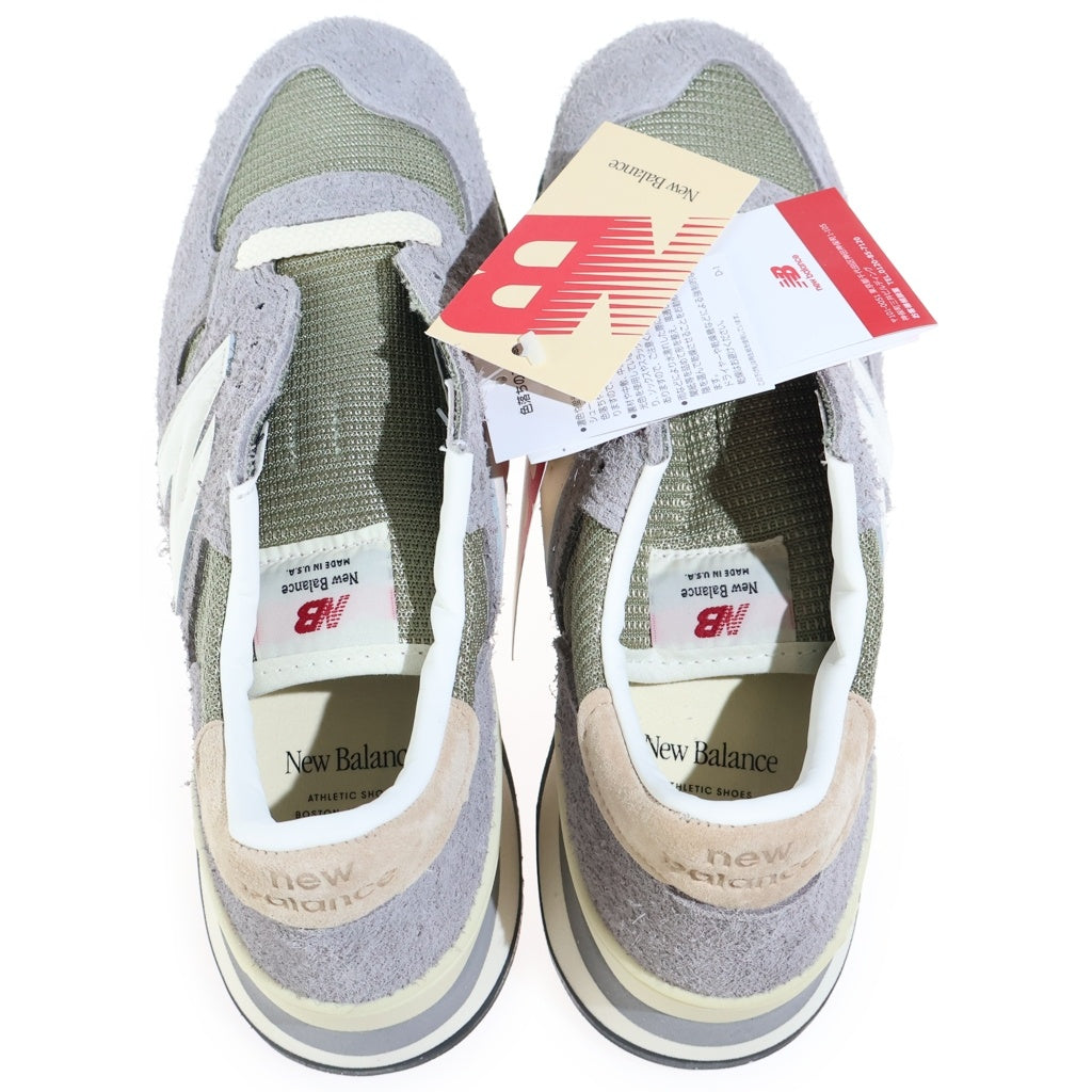 New Balance(ニューバランス) スエード メッシュローカットスニーカー グレー レディース US6.5/24.5cm M990TA1