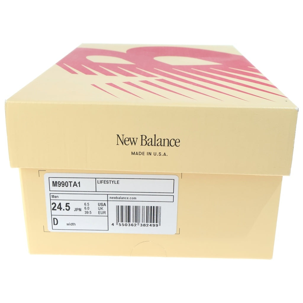 New Balance(ニューバランス) スエード メッシュローカットスニーカー グレー レディース US6.5/24.5cm M990TA1
