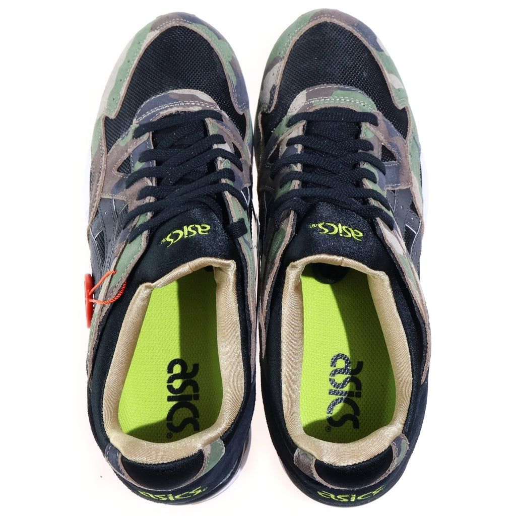 ASICS(アシックス) ×ATMOS GEL-LYTE V WOODLAND CAMO ゲルライト5 スエード メッシュ切り替え ローカットスニーカー カーキ/ブラック TQK536
