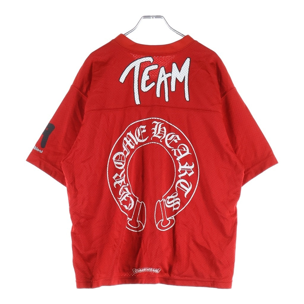 CHROME HEARTS(クロムハーツ) PPO FORM TEAM MESH WARM UP JERSEY TEE MATTY BOY プリントメッシュTシャツ レッド