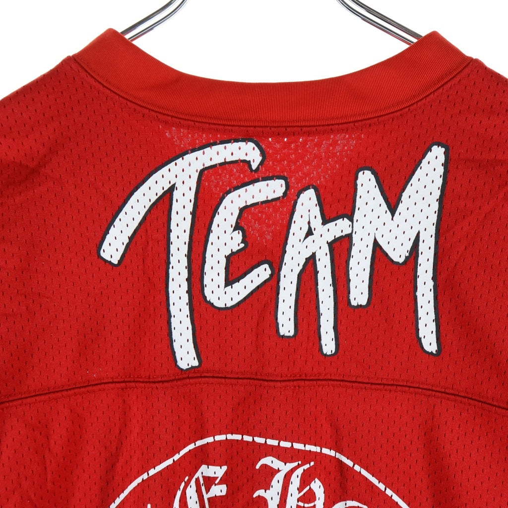 CHROME HEARTS(クロムハーツ) PPO FORM TEAM MESH WARM UP JERSEY TEE MATTY BOY プリントメッシュTシャツ レッド