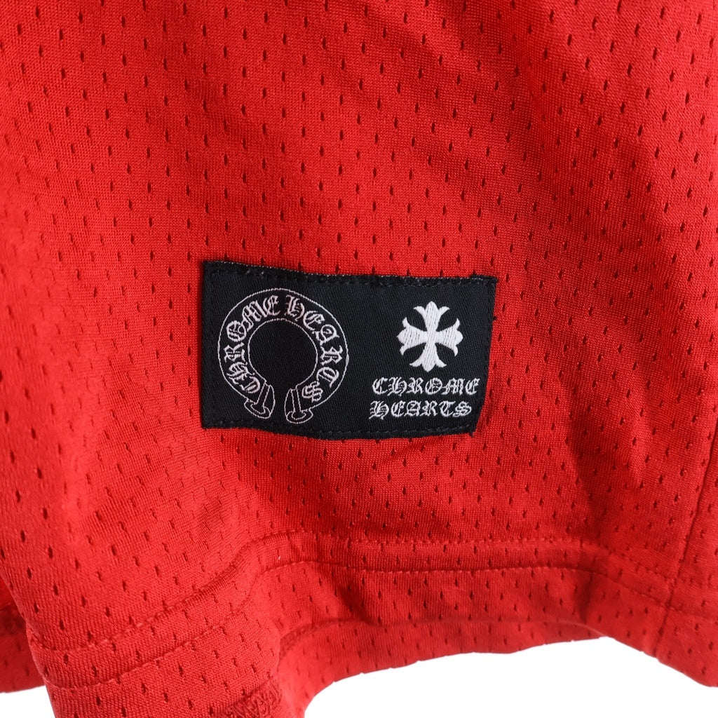 CHROME HEARTS(クロムハーツ) PPO FORM TEAM MESH WARM UP JERSEY TEE MATTY BOY プリントメッシュTシャツ レッド