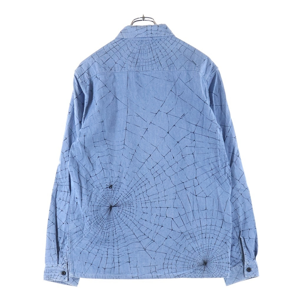 SUPREME(シュプリーム) 16AW Spider Web Shirt スパイダーウェブ 長袖 シャツ インディゴ