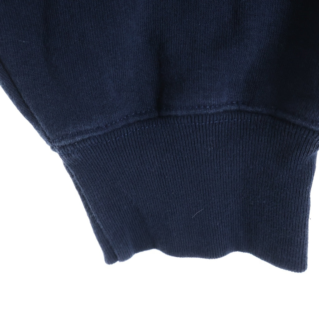 SUPREME(シュプリーム) 26SS Plaid Arc Crewneck プレイド ステッチワーク ロゴ クルーネック スウェット シャツ ネイビー