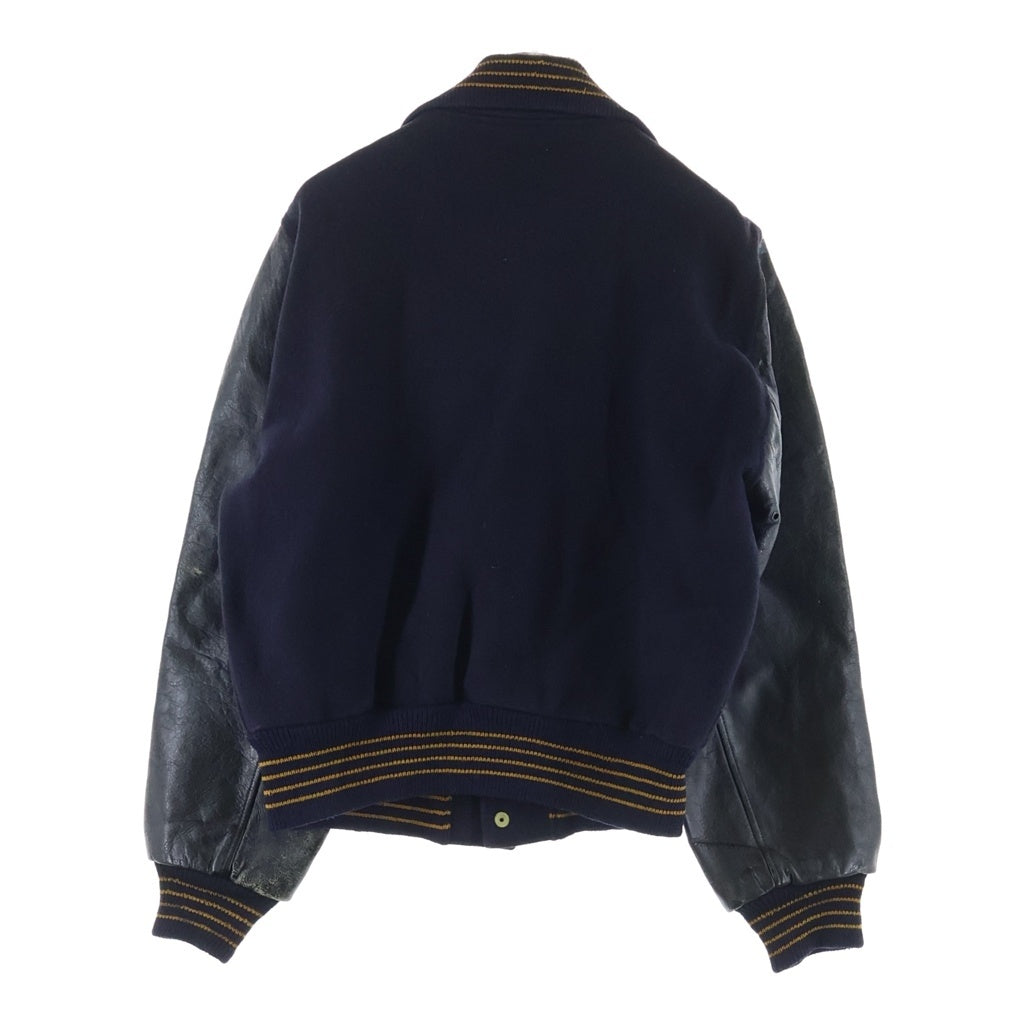 VINTAGE(ヴィンテージ) BUTWIN 50S～60S SHEA SPORTING GOODS CO. ピッツバーグ スナップボタン スタジアム ジャンパー ネイビー/イエロー