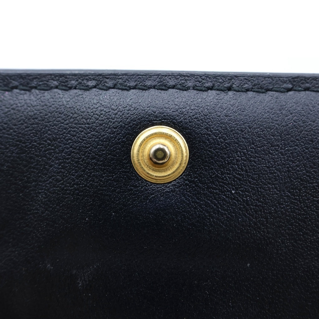 BOTTEGA VENETA(ボッテガヴェネタ) カセット マキシイントレチャート レザーウォレット 三つ折り財布 ブラック 651372